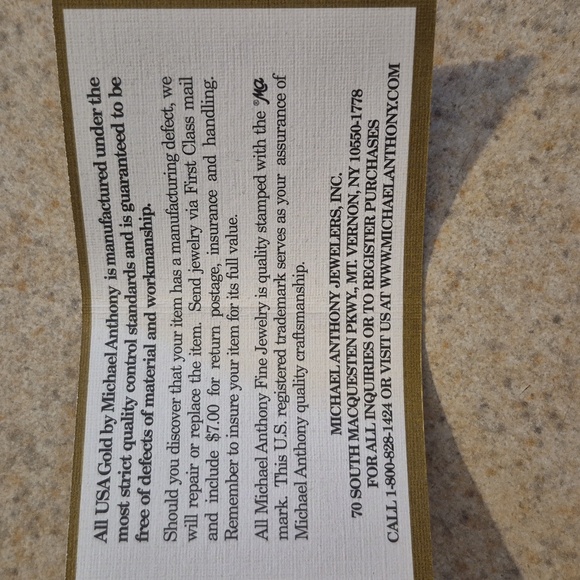 Michael Anthony 14 Karat Gold Filagree Cross Pendant - Picture 4 of 4